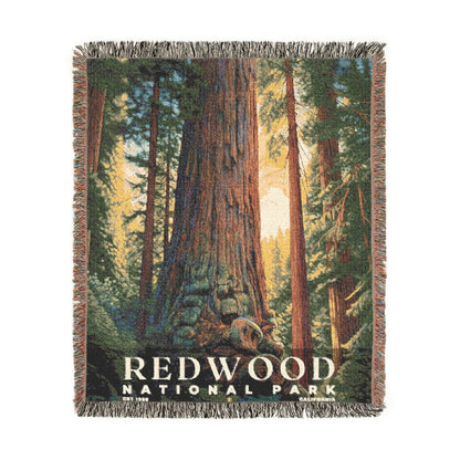 Redwood National Park Woven Blanket | S02