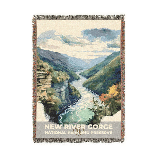 New River Gorge National Park Woven Blanket | S08
