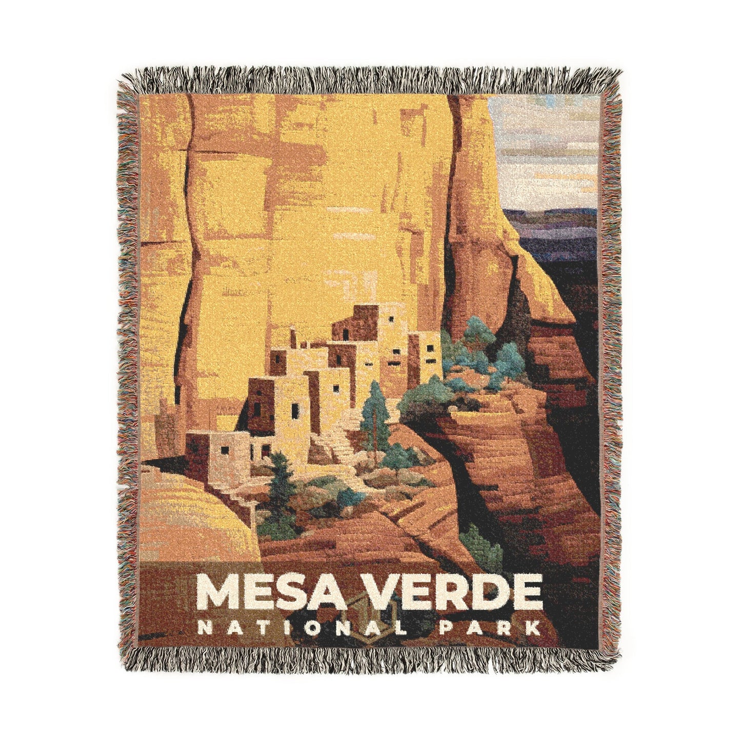 Mesa Verde National Park Woven Blanket | S09