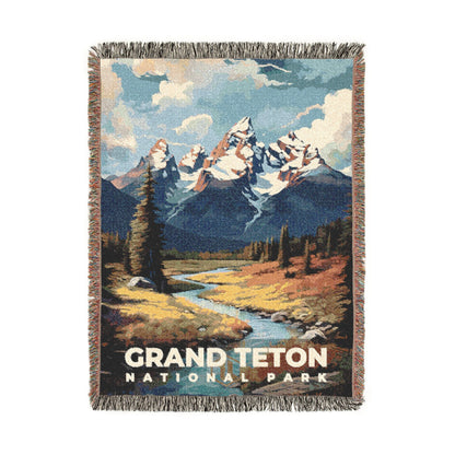 Grand Teton National Park Woven Blanket | S06