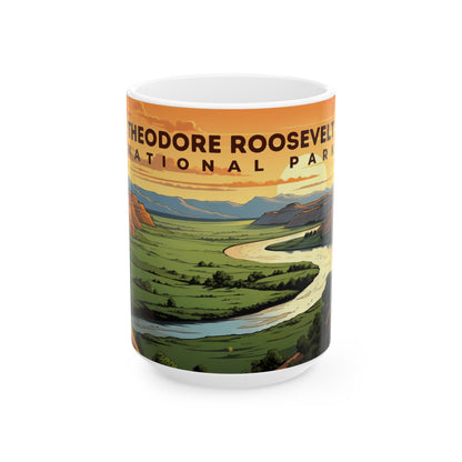 Theodore Roosevelt National Park Mug | White Ceramic Mug (11oz, 15oz)