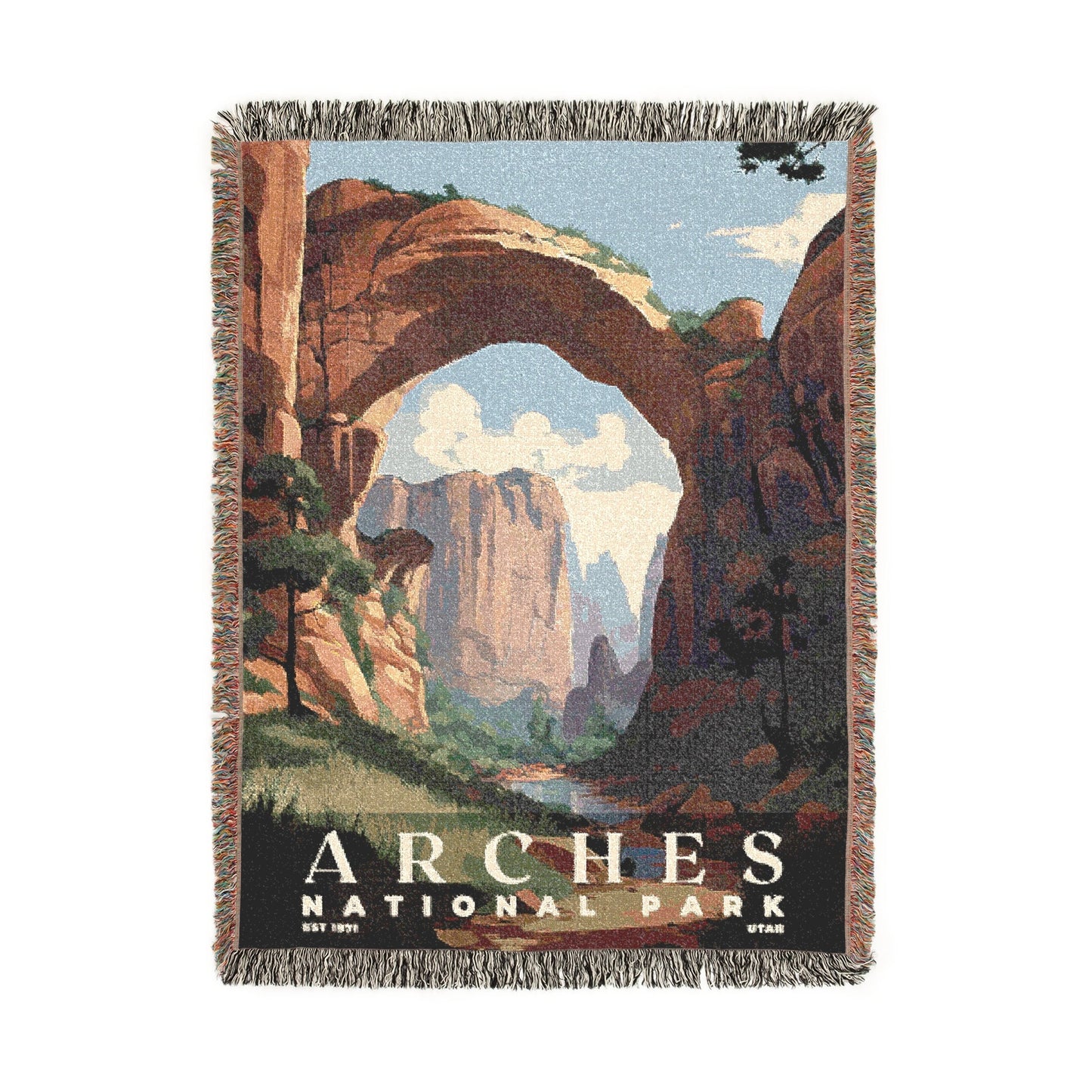 Arches National Park Woven Blanket | S03