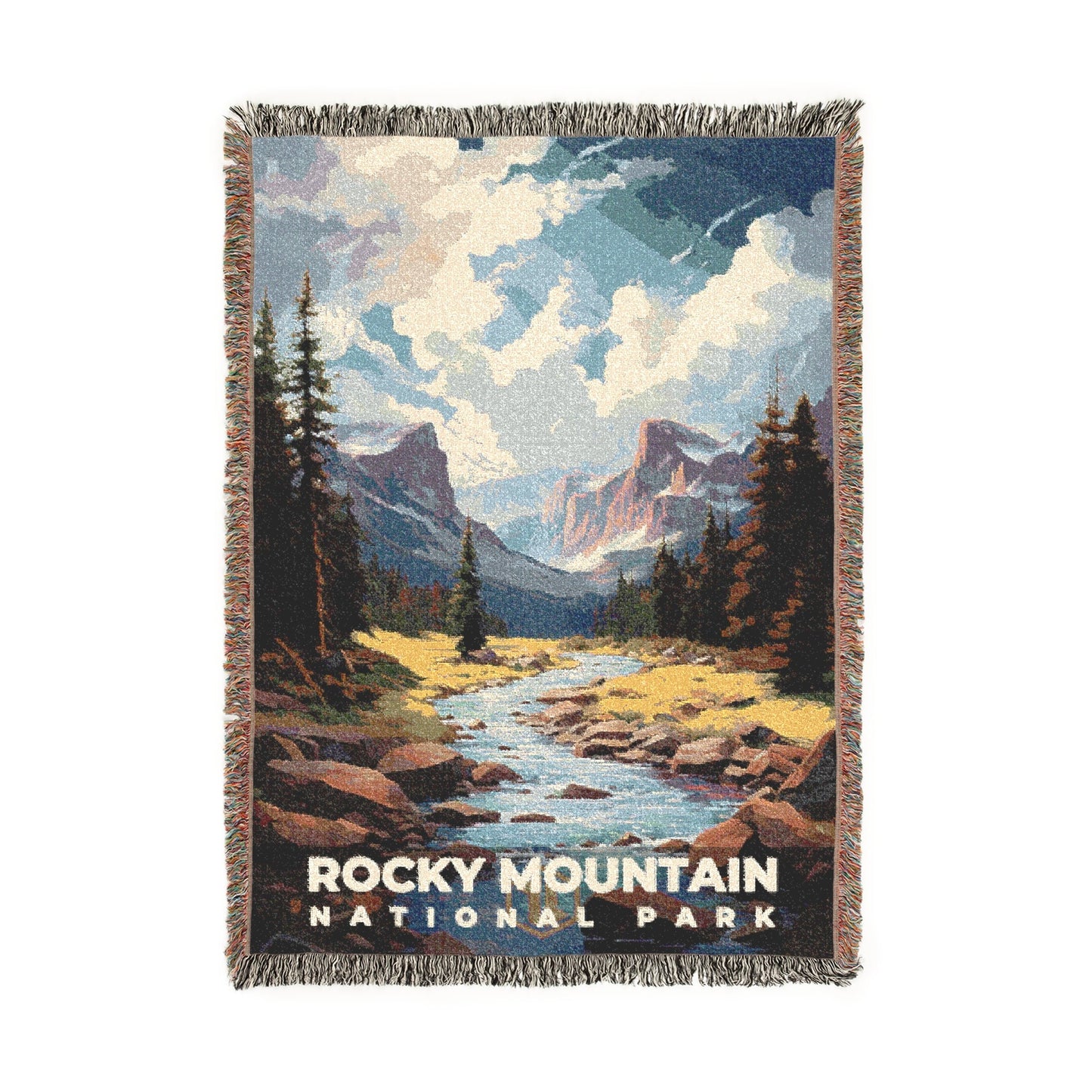 Rocky Mountain National Park Woven Blanket | S06