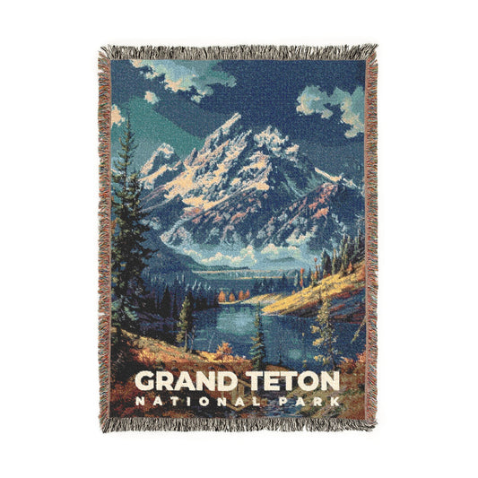Grand Teton National Park Woven Blanket | S16