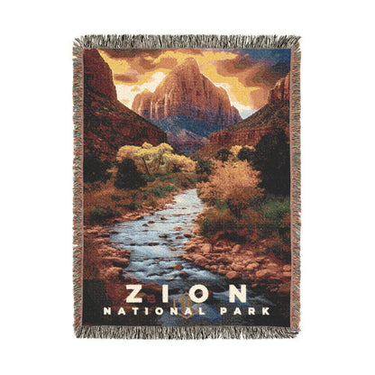 Zion National Park Woven Blanket | S10