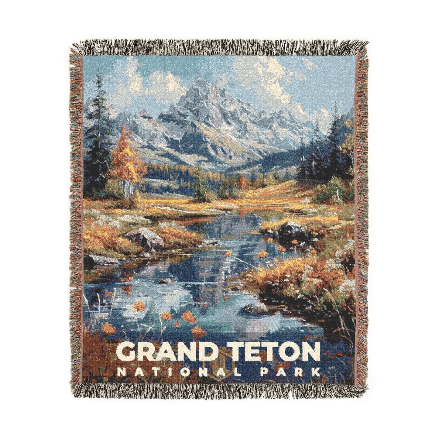 Grand Teton National Park Woven Blanket | S14