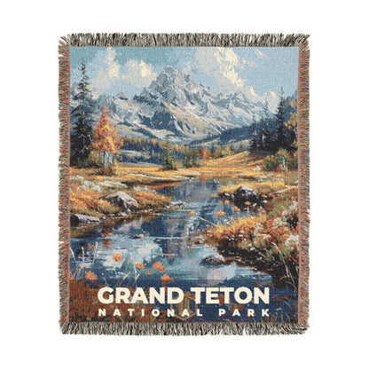 Grand Teton National Park Woven Blanket | S14
