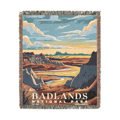 Badlands National Park Woven Blanket | S05