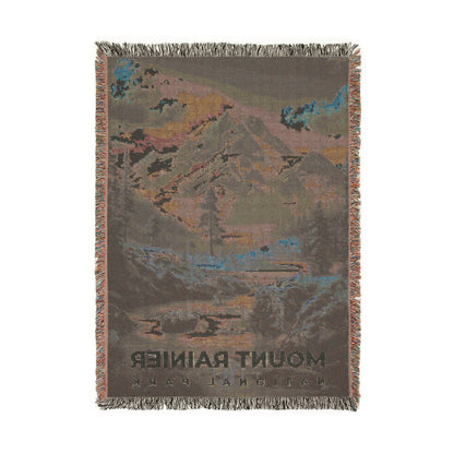 Mount Rainier National Park Woven Blanket | S16