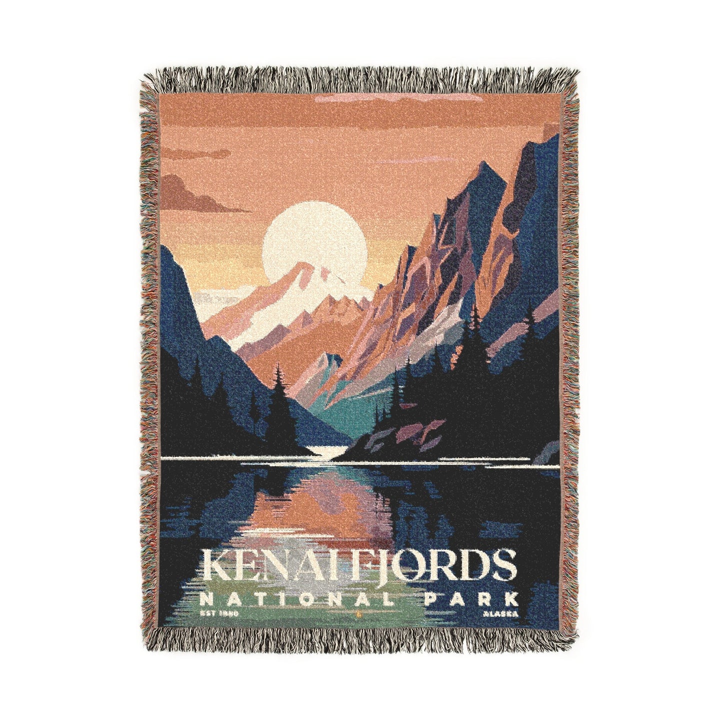 Kenai Fjords National Park Woven Blanket | S05