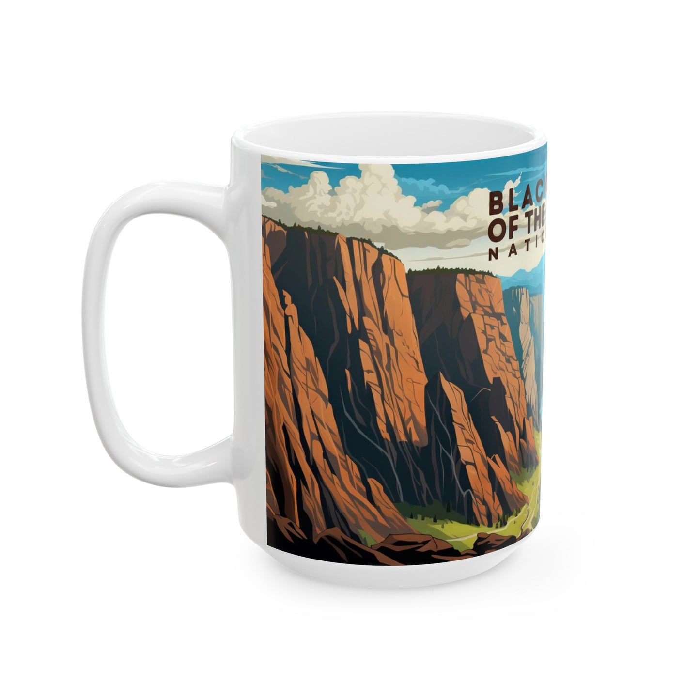 Black Canyon of the Gunnison National Park Mug | White Ceramic Mug (11oz, 15oz)