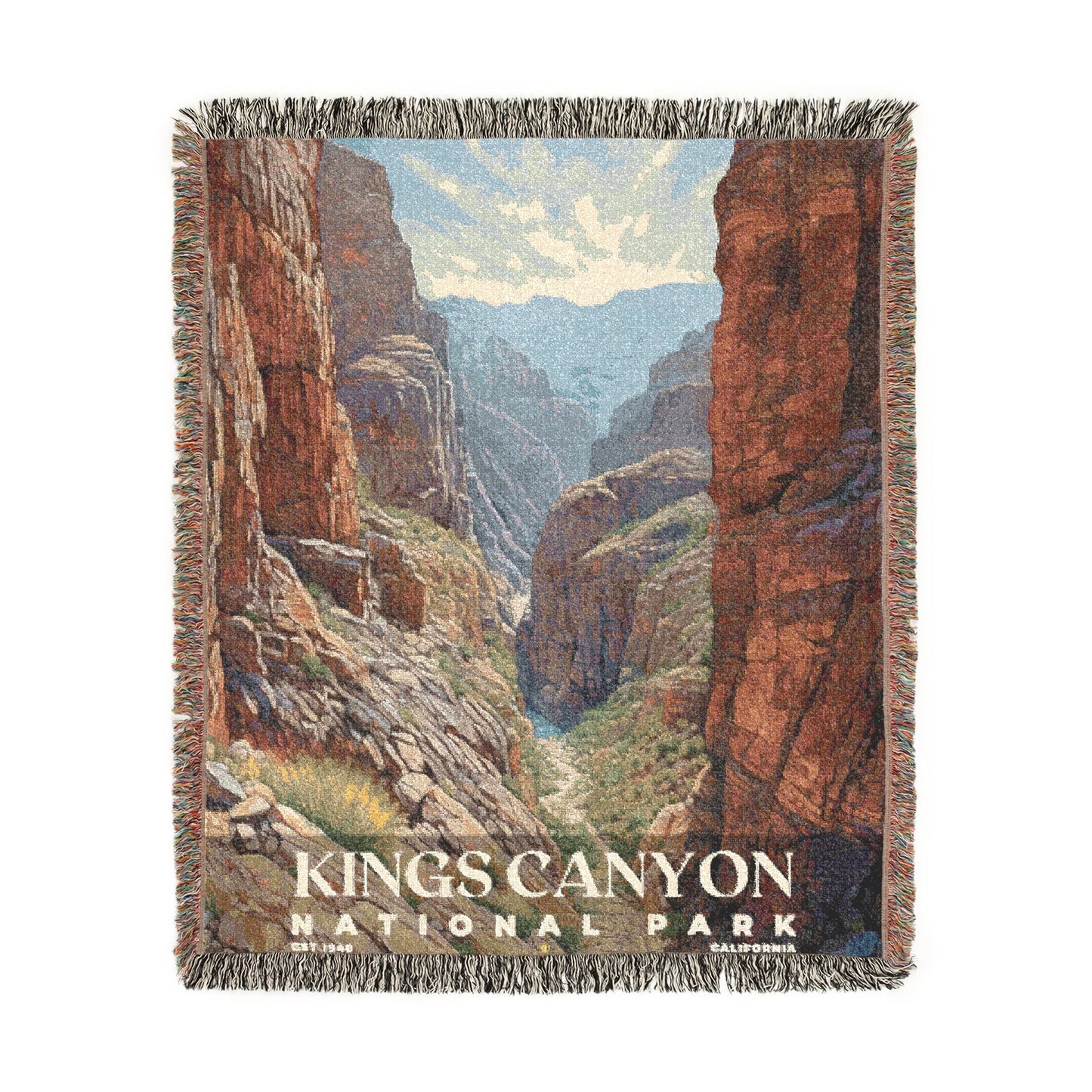 Kings Canyon National Park Woven Blanket | S02