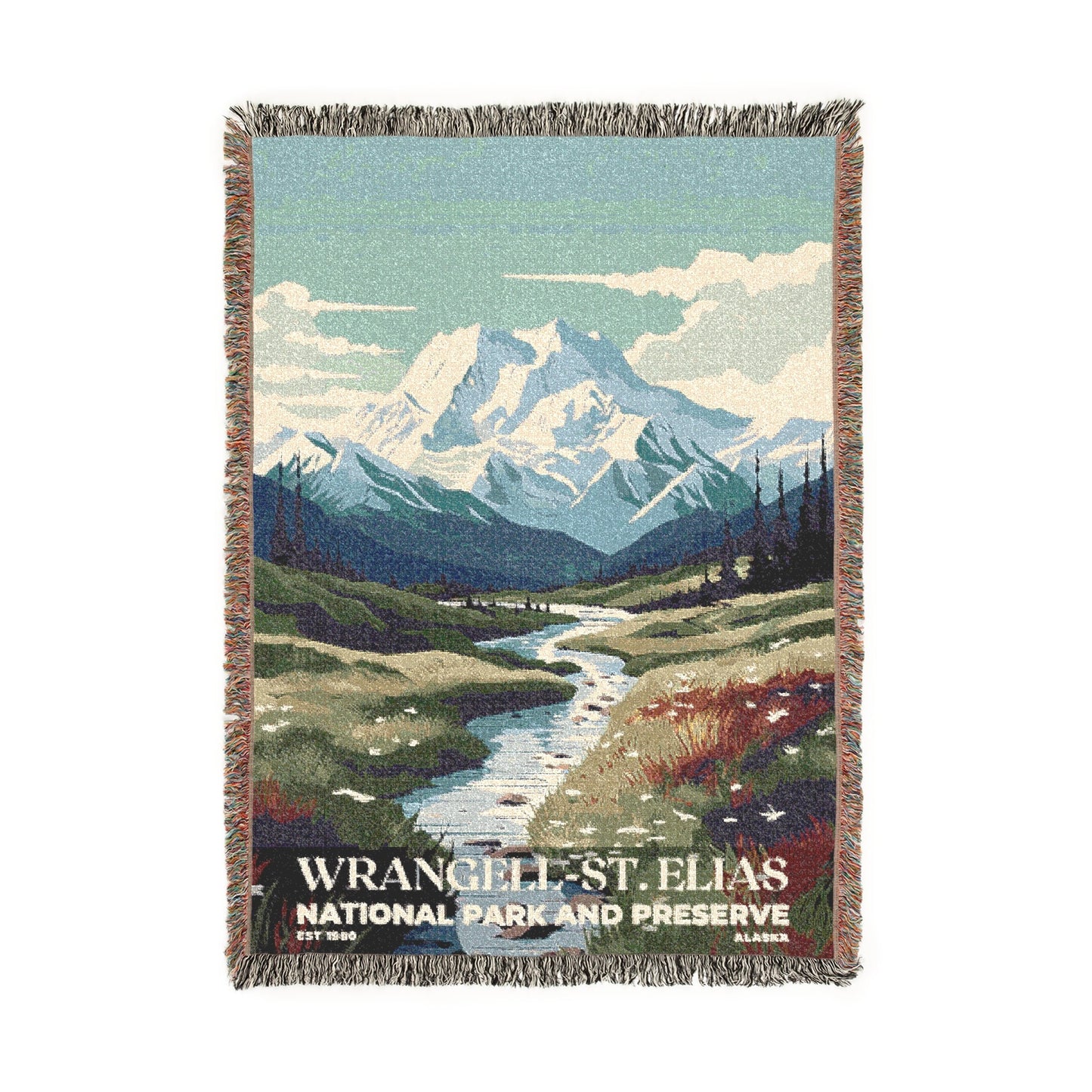 Wrangell-St. Elias National Park Woven Blanket | S03
