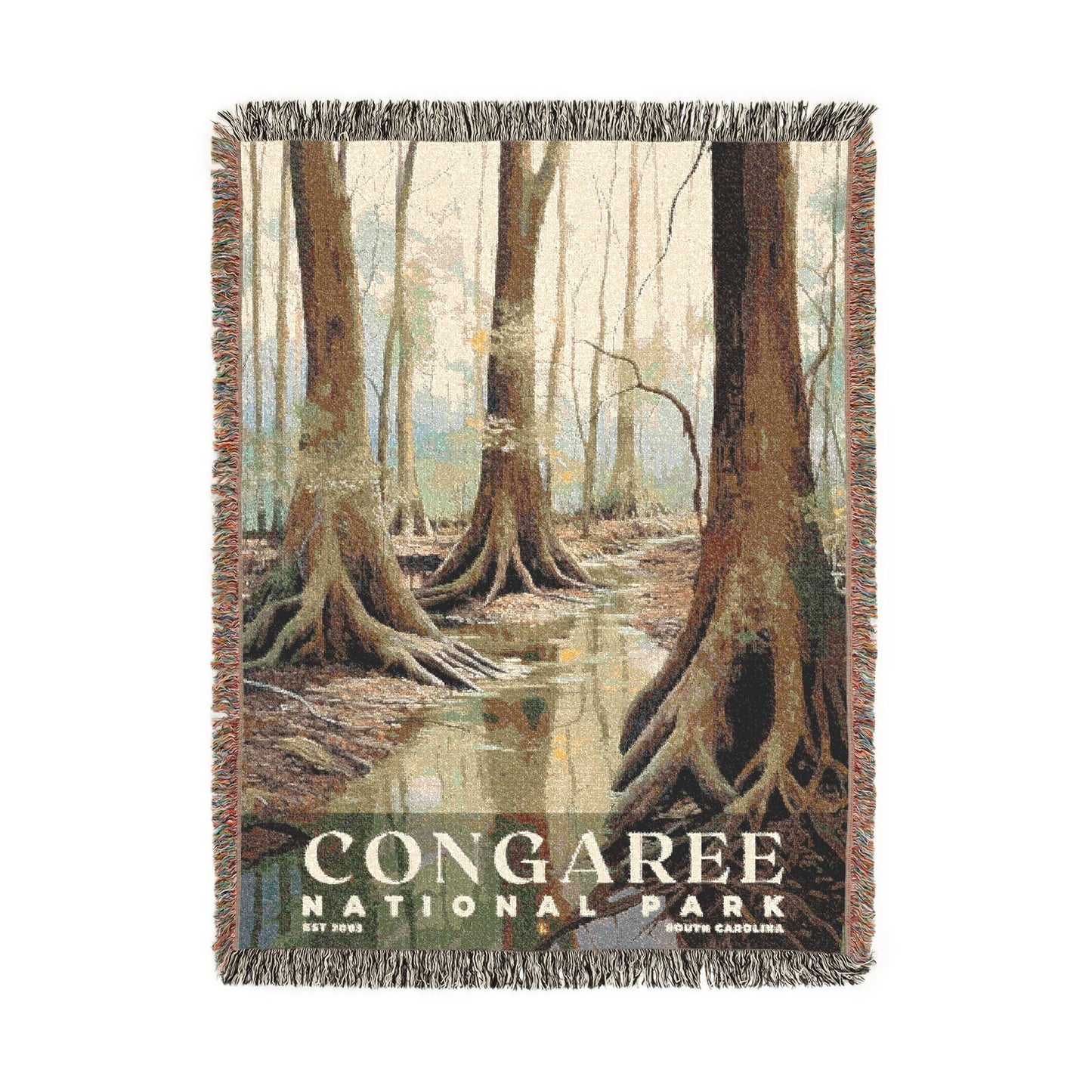 Congaree National Park Woven Blanket | S02