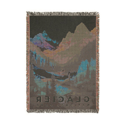 Glacier National Park Woven Blanket | S20