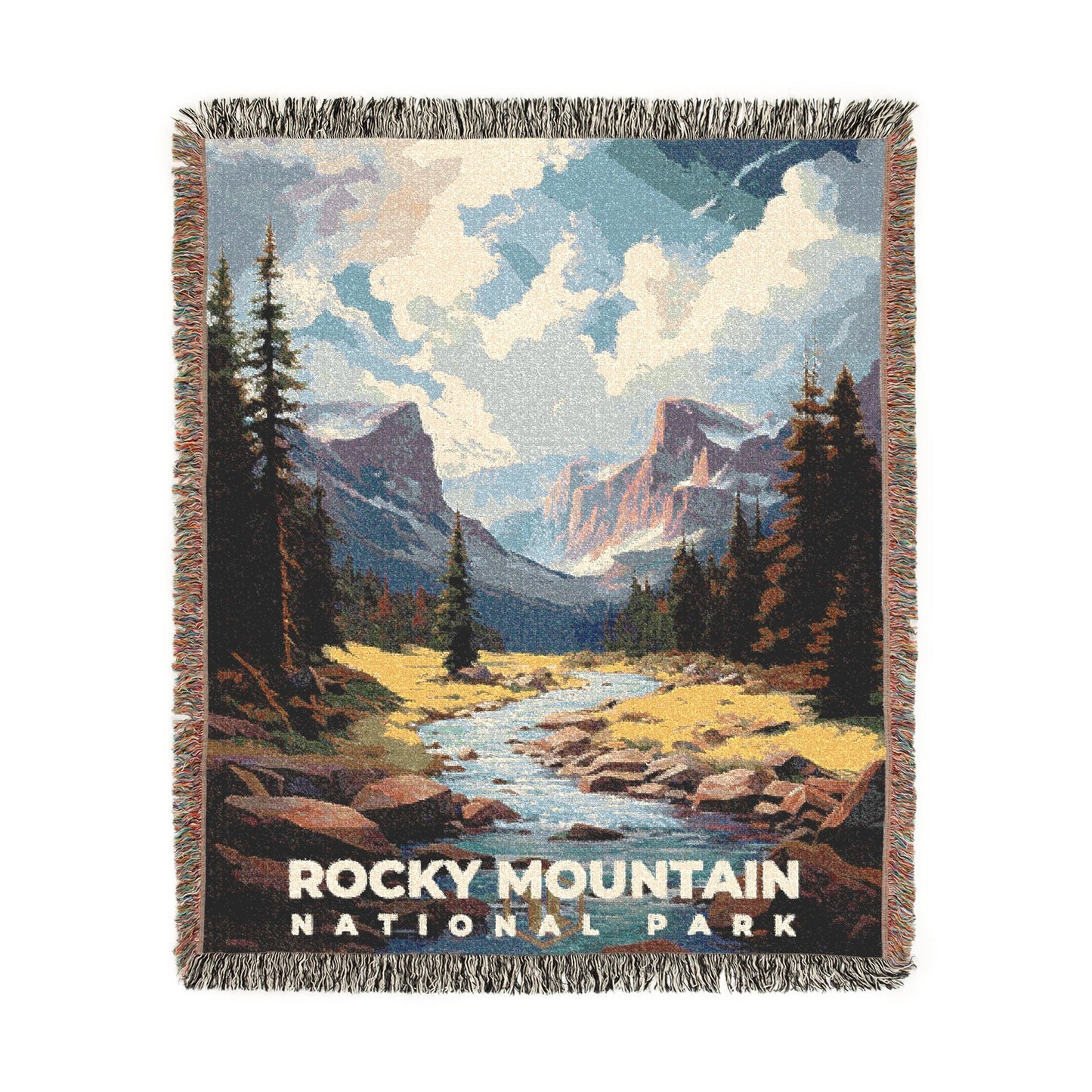 Rocky Mountain National Park Woven Blanket | S06