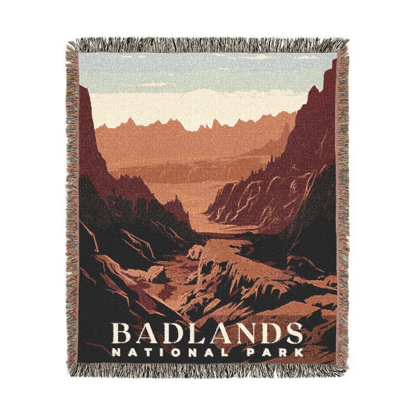 Badlands National Park Woven Blanket | S01