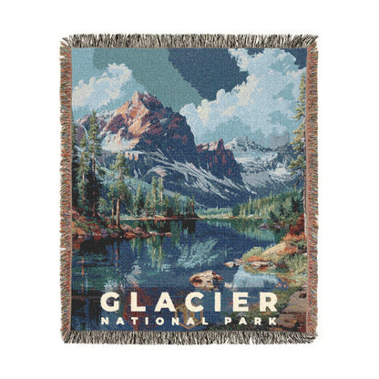 Glacier National Park Woven Blanket | S18