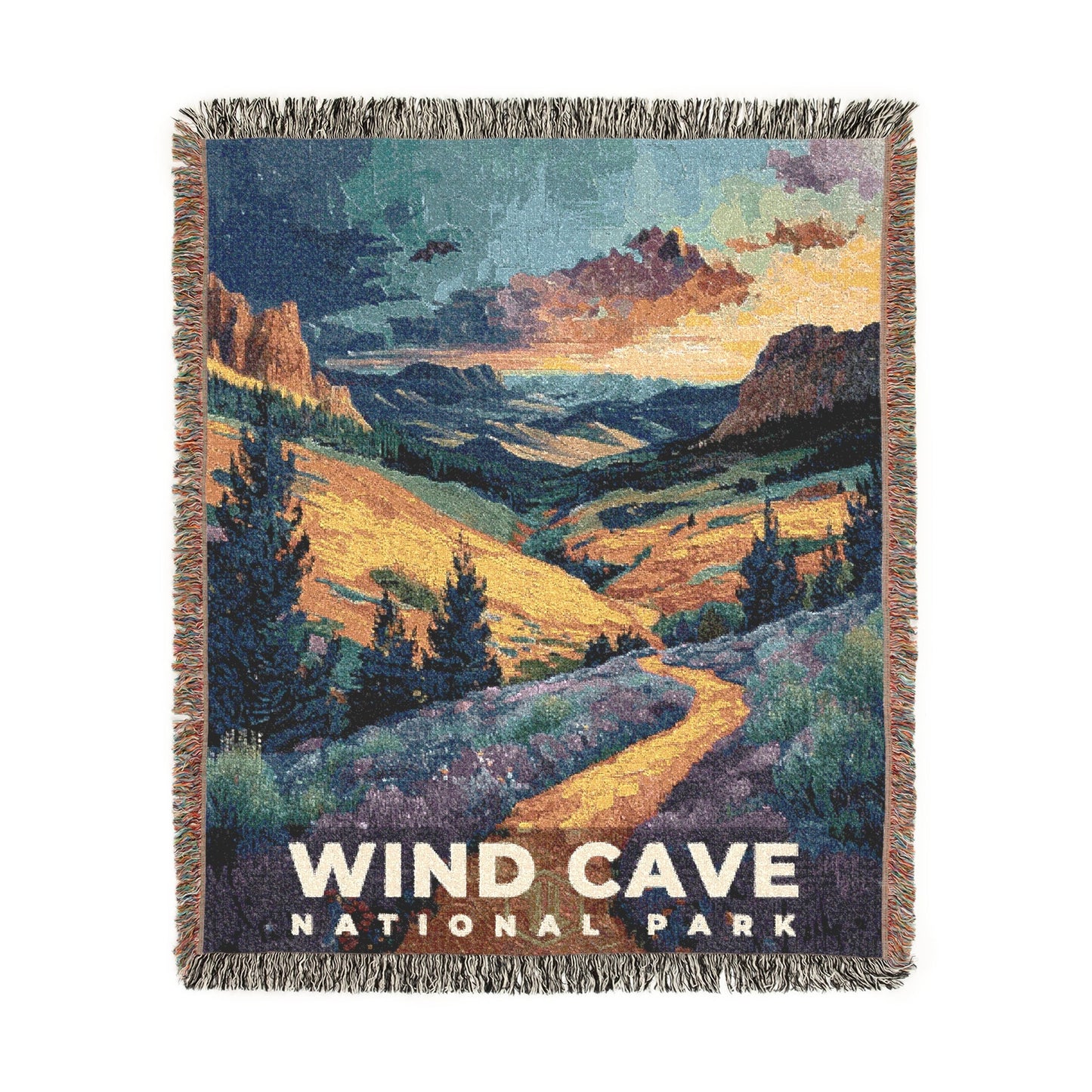 Wind Cave National Park Woven Blanket | S14