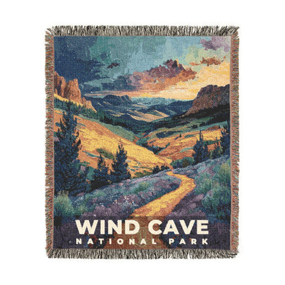 Wind Cave National Park Woven Blanket | S14