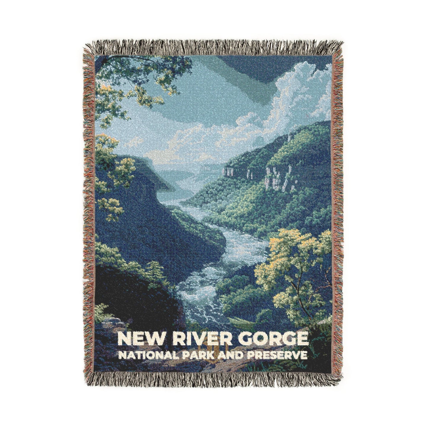 New River Gorge National Park Woven Blanket | S18