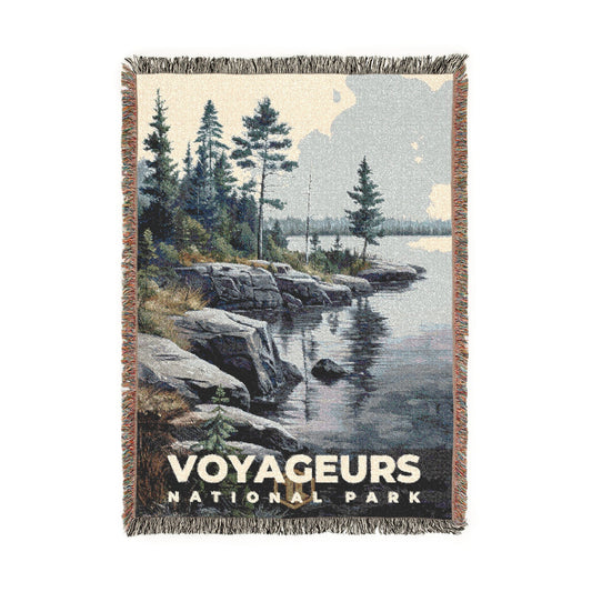 Voyageurs National Park Woven Blanket | S17