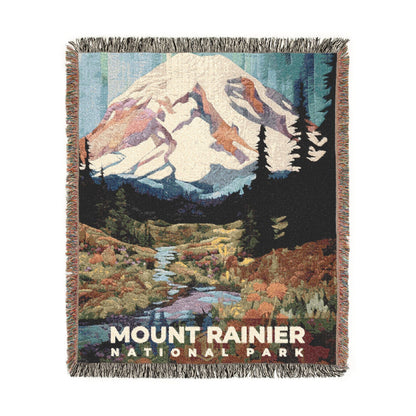 Mount Rainier National Park Woven Blanket | S09