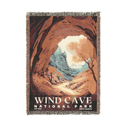 Wind Cave National Park Woven Blanket | S02