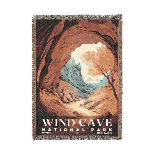Wind Cave National Park Woven Blanket | S02
