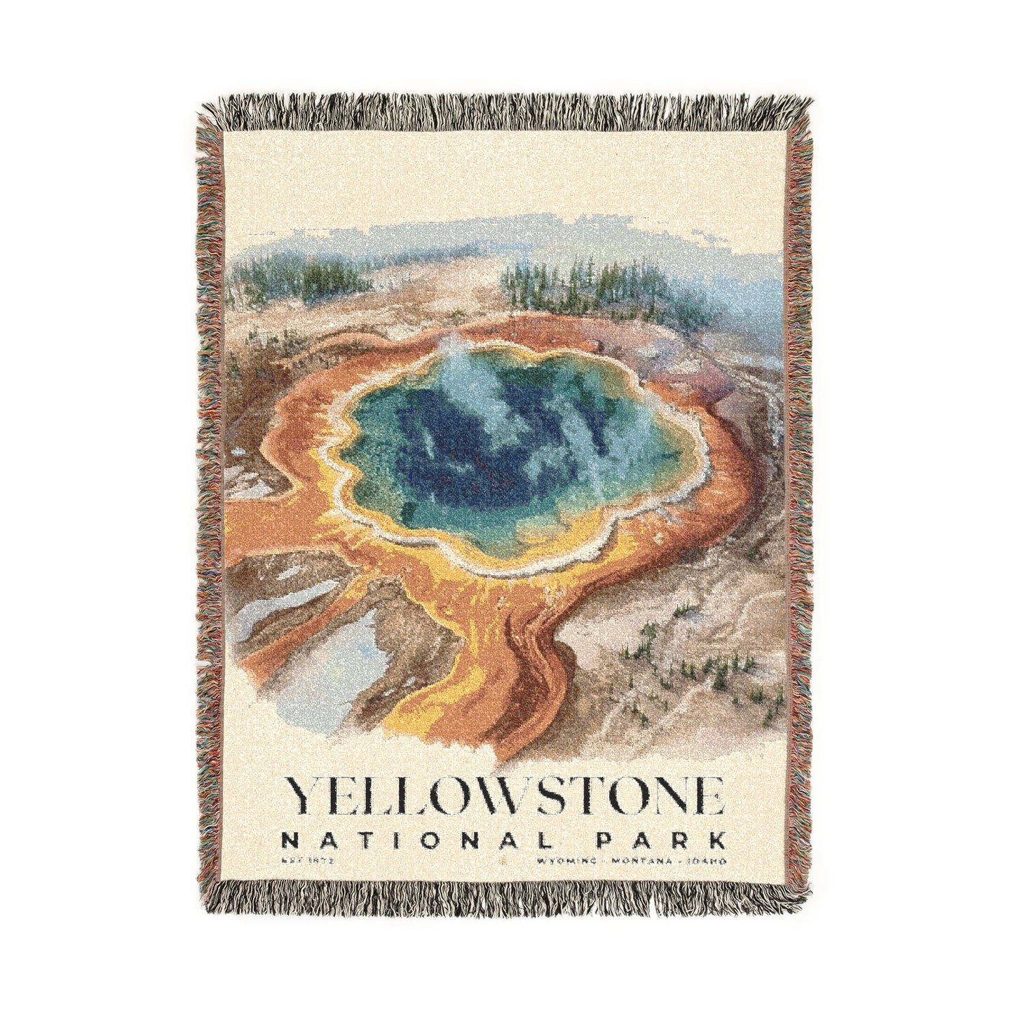 Yellowstone National Park Woven Blanket | S04