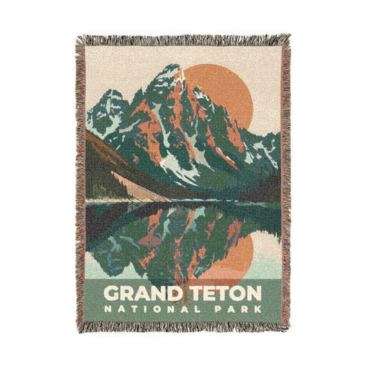 Grand Teton National Park Woven Blanket | S20