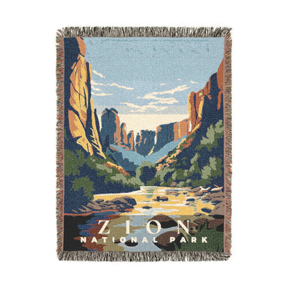 Zion National Park Woven Blanket | S01