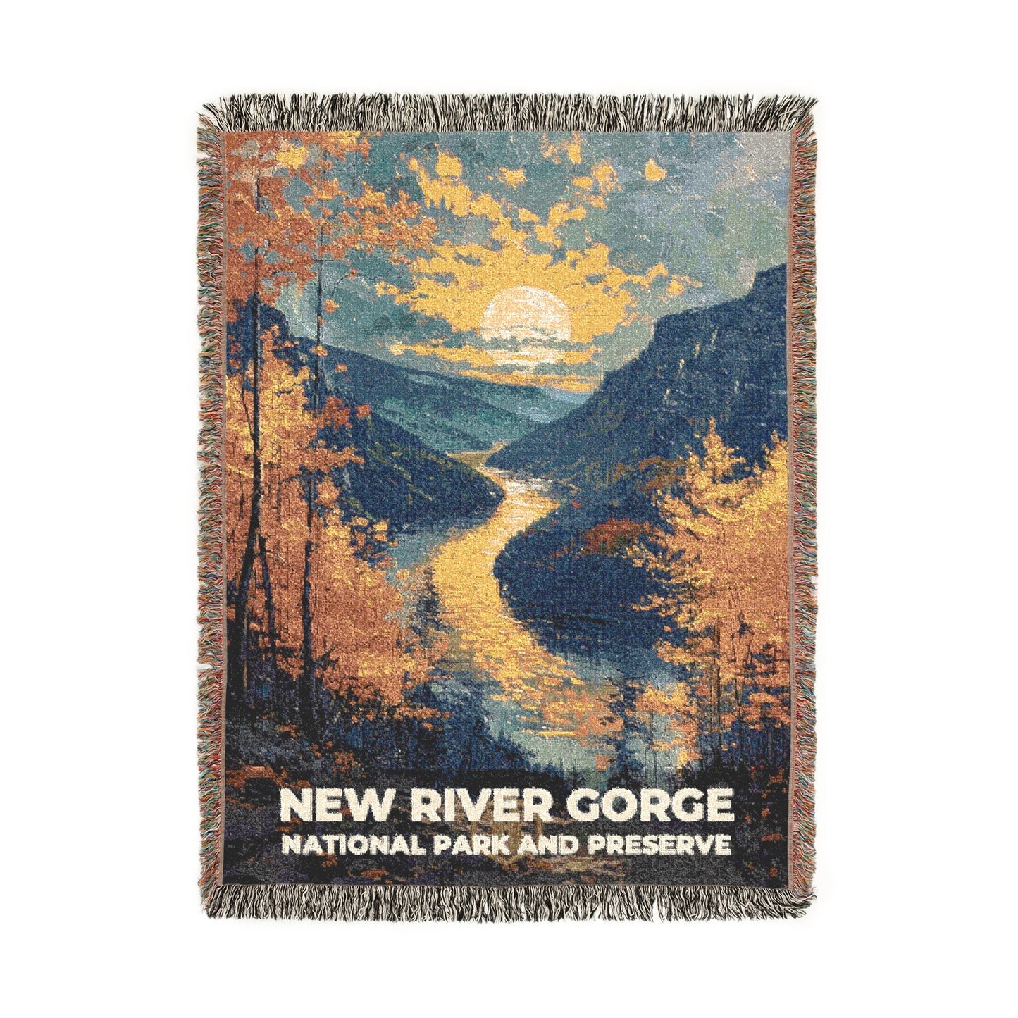 New River Gorge National Park Woven Blanket | S14