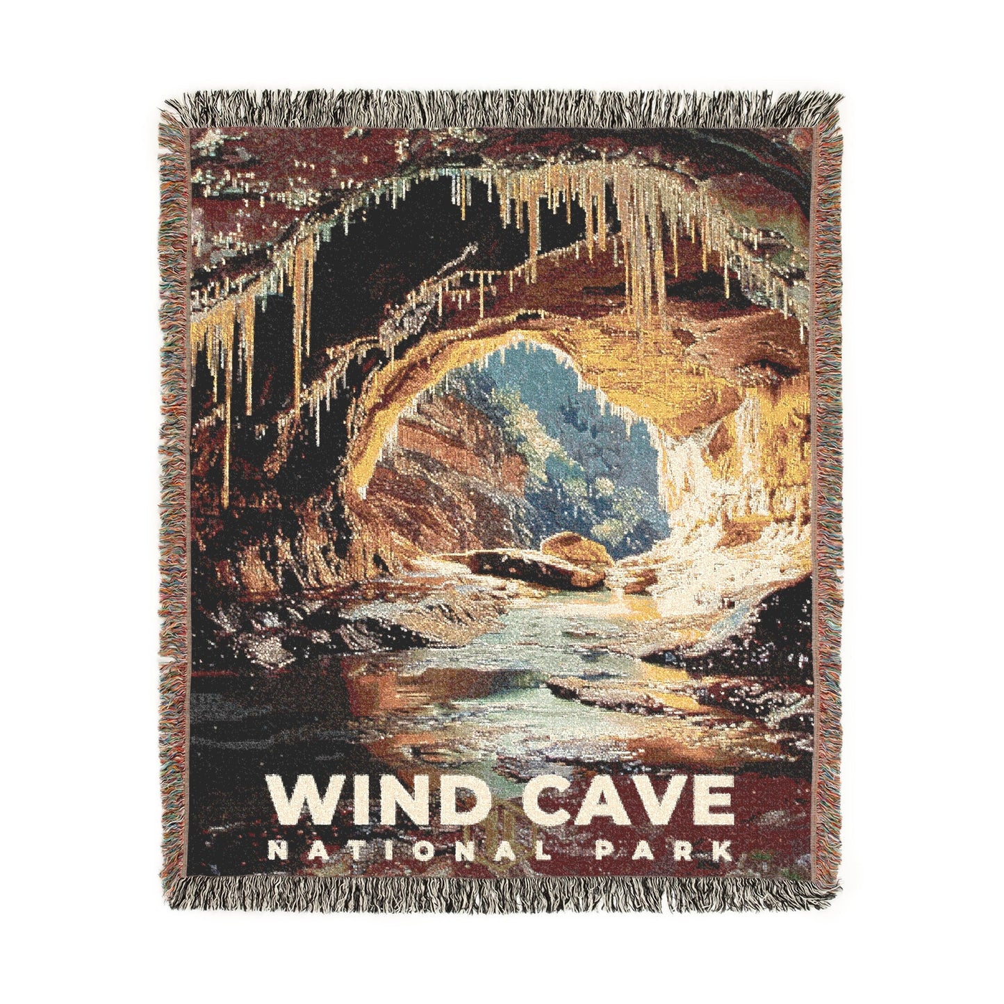 Wind Cave National Park Woven Blanket | S18