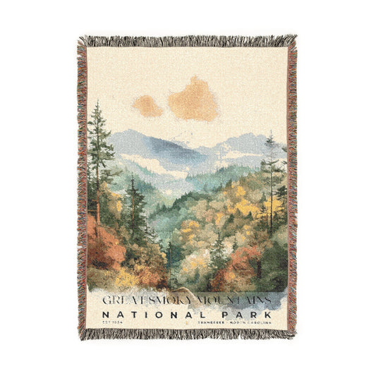 Great Smoky Mountains National Park Woven Blanket | S04
