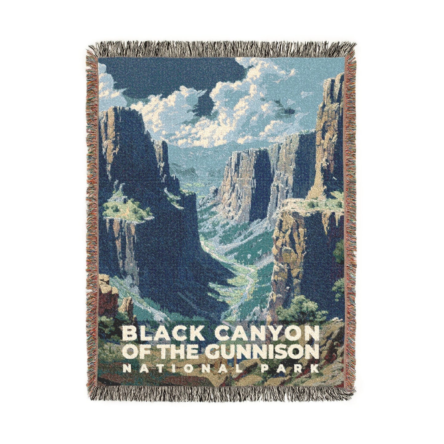 Black Canyon of the Gunnison National Park Woven Blanket | S13