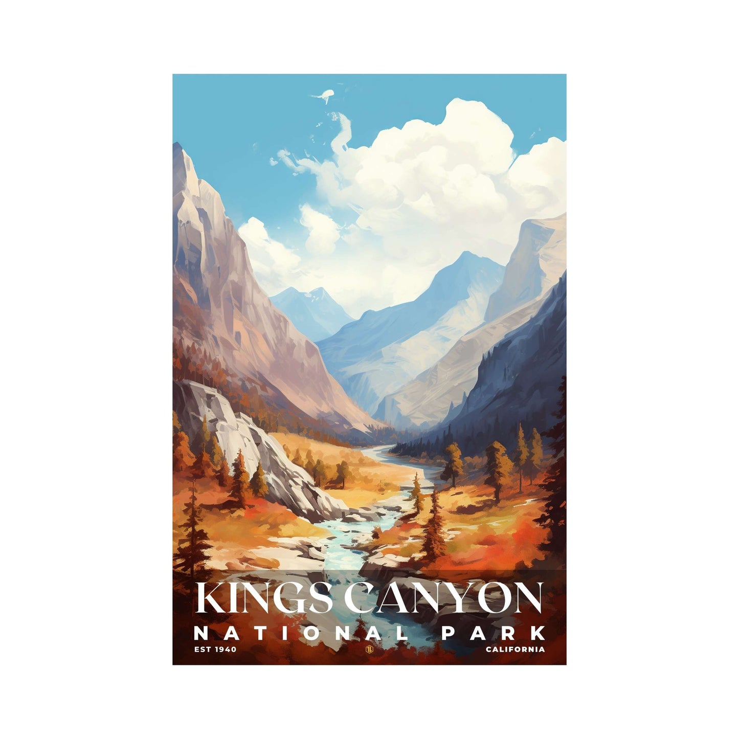 Kings Canyon National Park Poster | S06