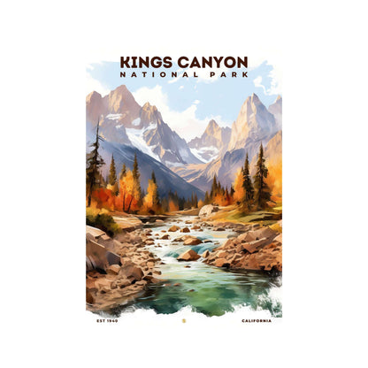 Kings Canyon National Park Poster | S08