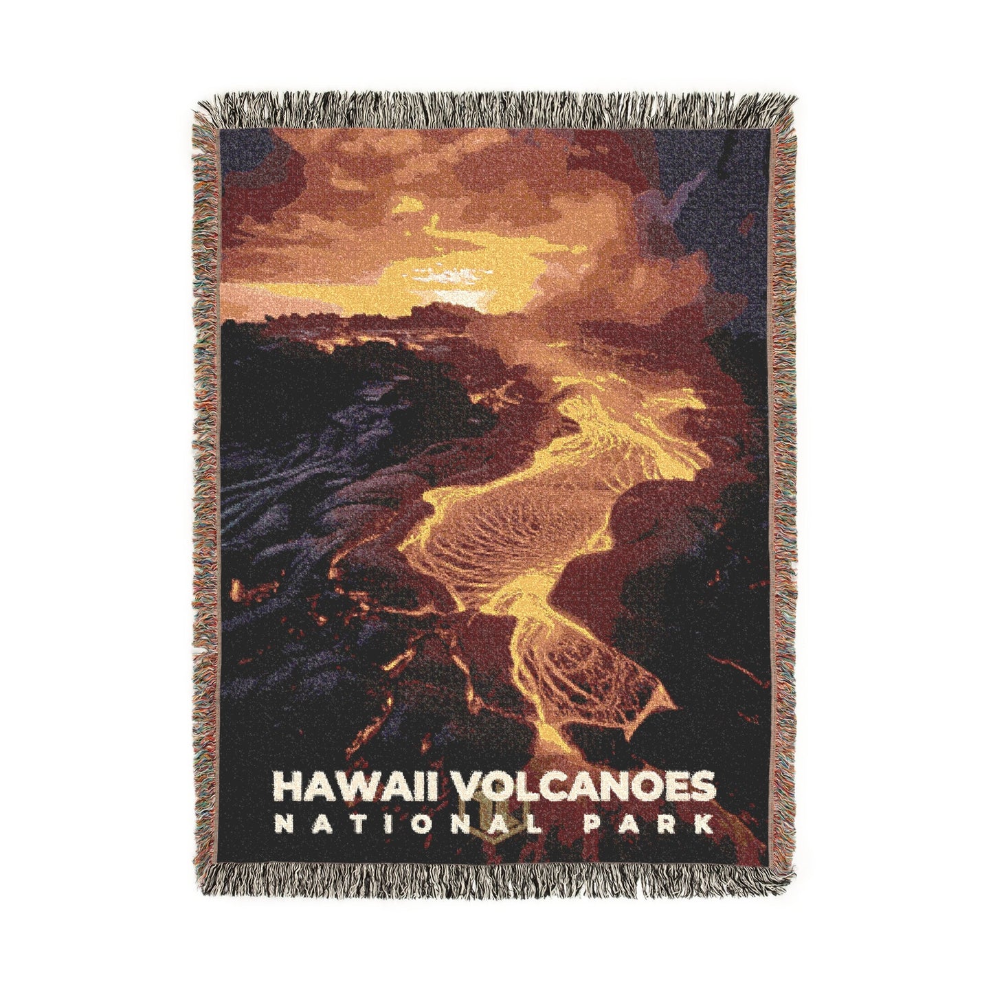 Hawaii Volcanoes National Park Woven Blanket | S10