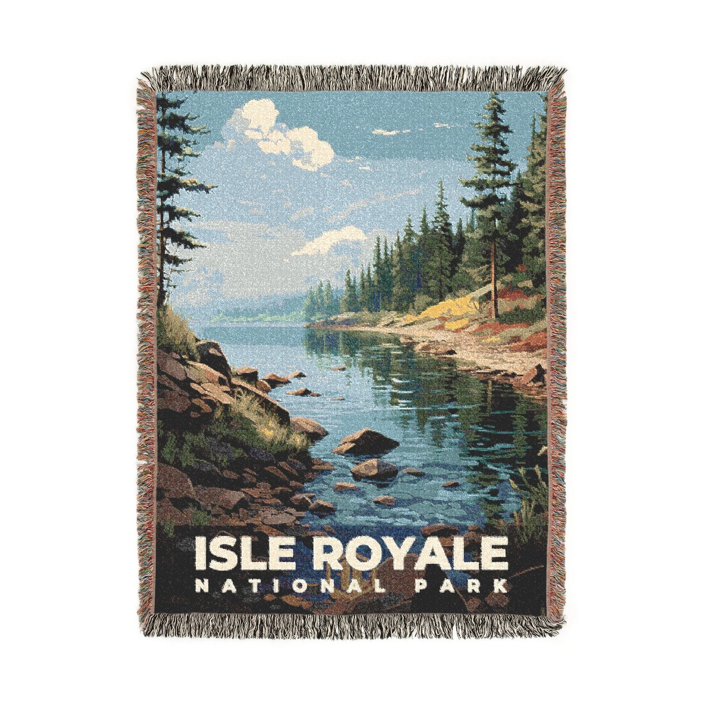 Isle Royale National Park Woven Blanket | S07