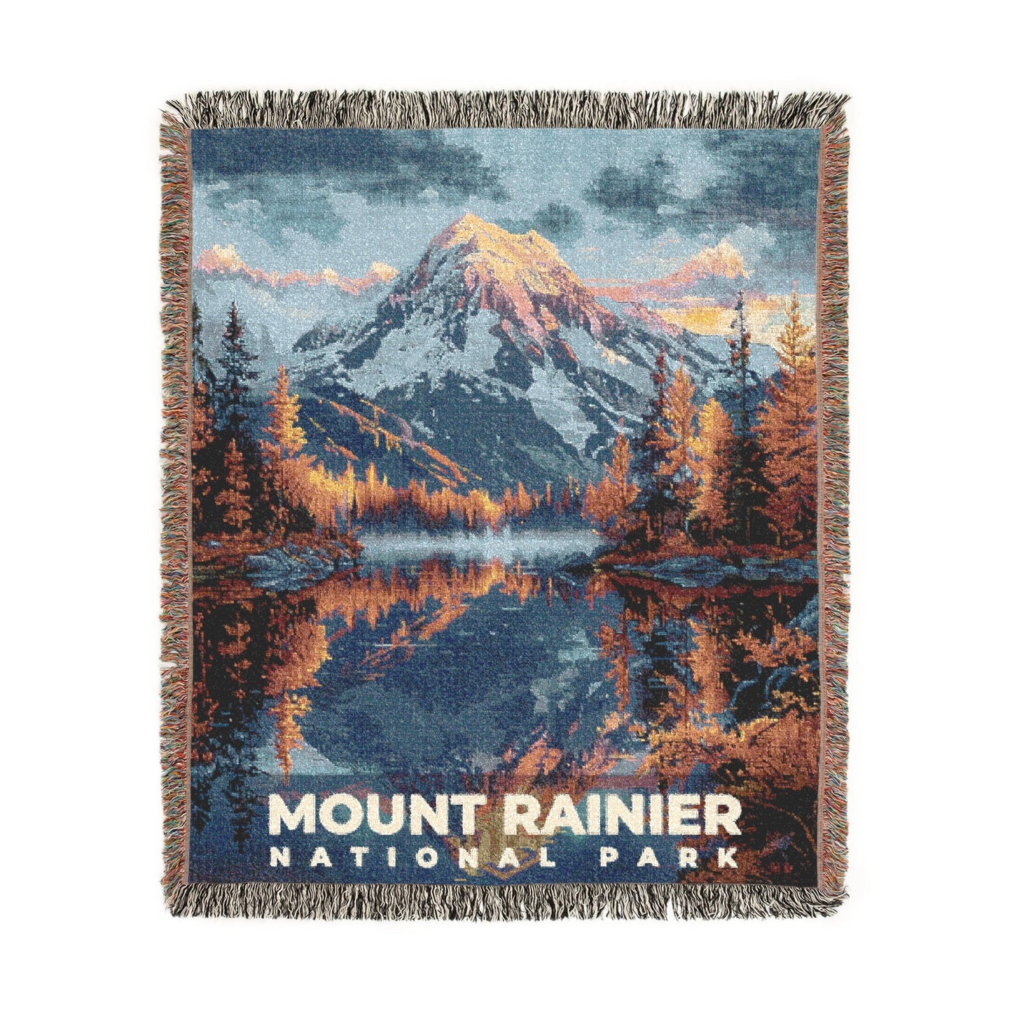 Mount Rainier National Park Woven Blanket | S18