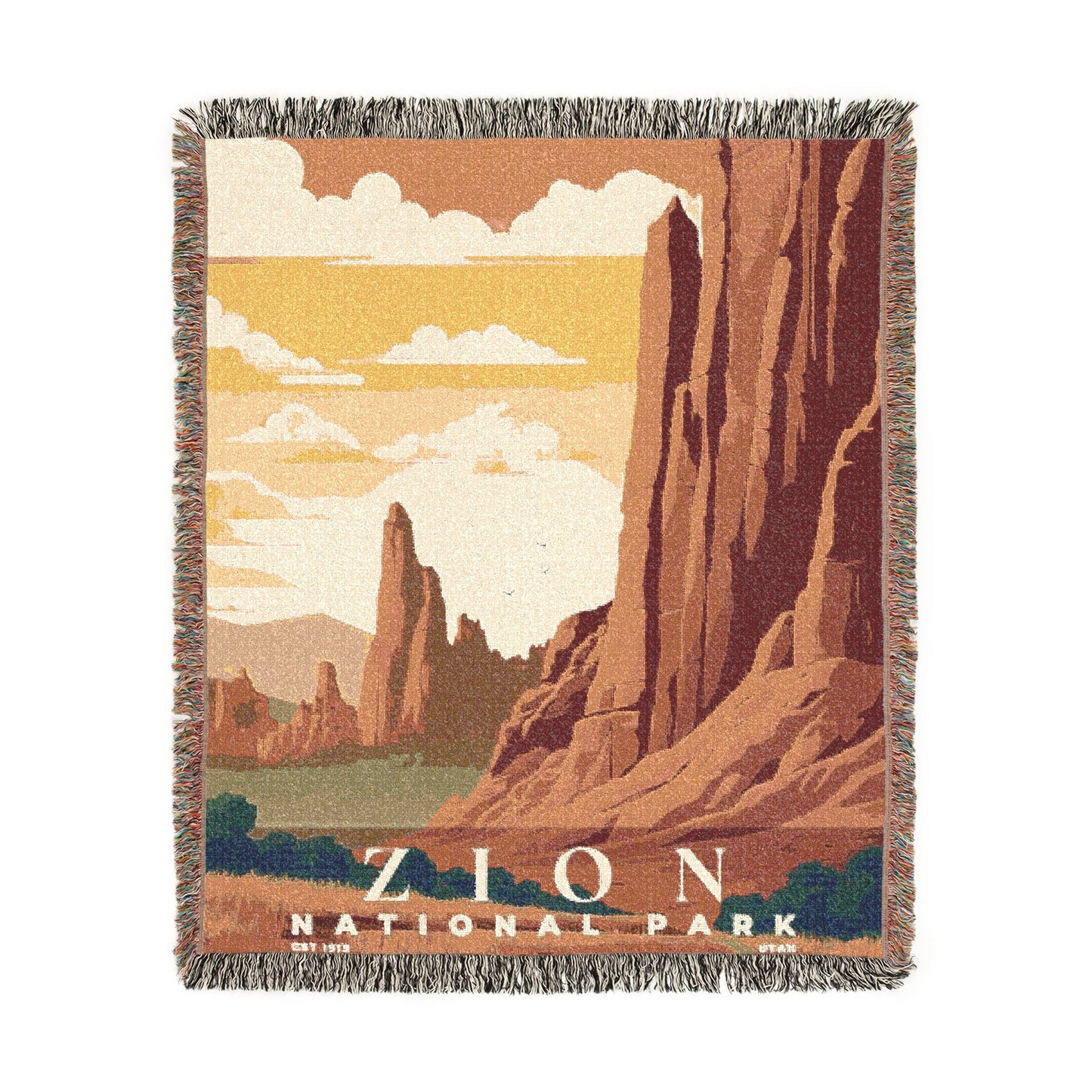 Zion National Park Woven Blanket | S03