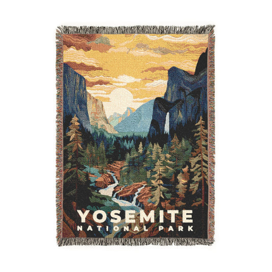 Yosemite National Park Woven Blanket | S09