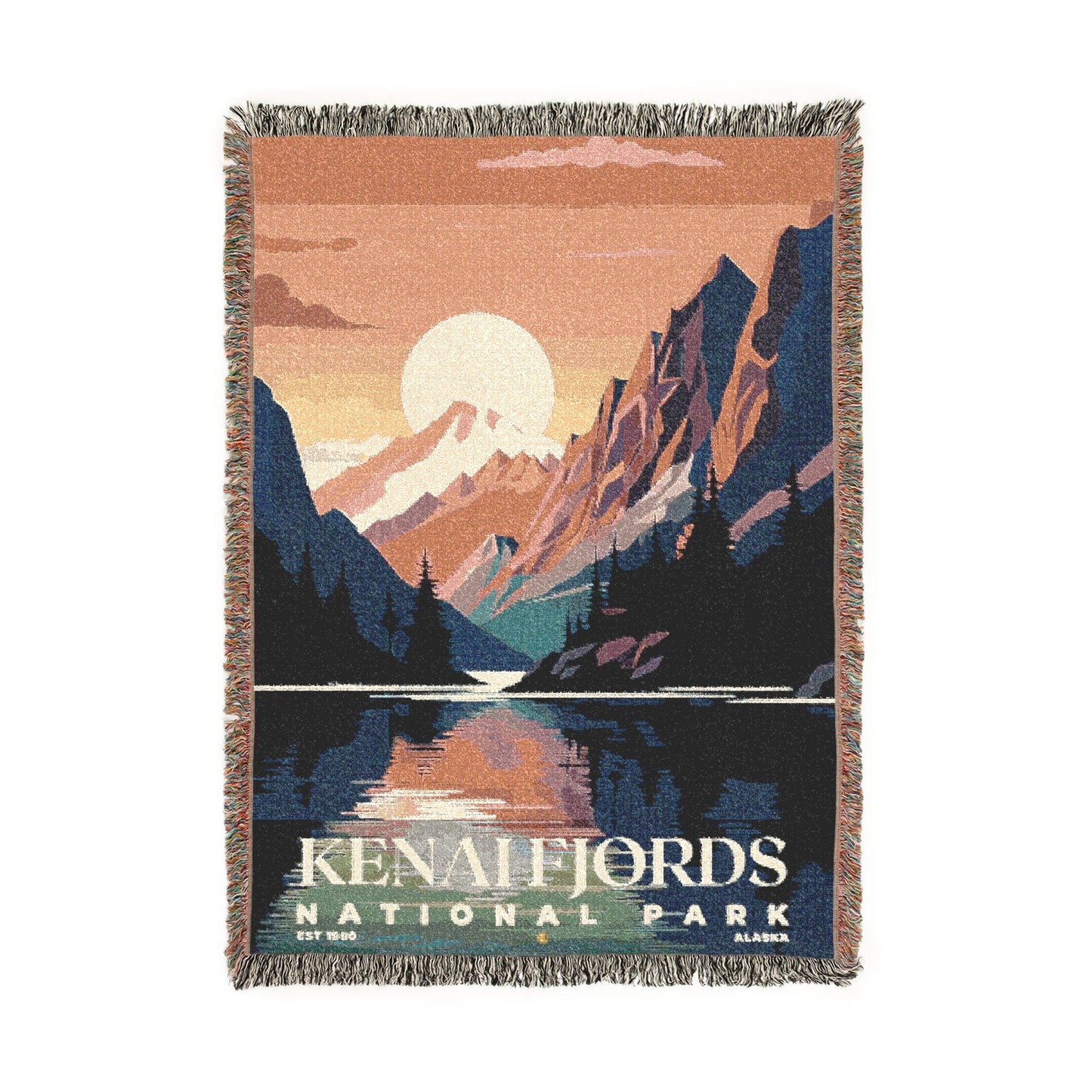 Kenai Fjords National Park Woven Blanket | S05