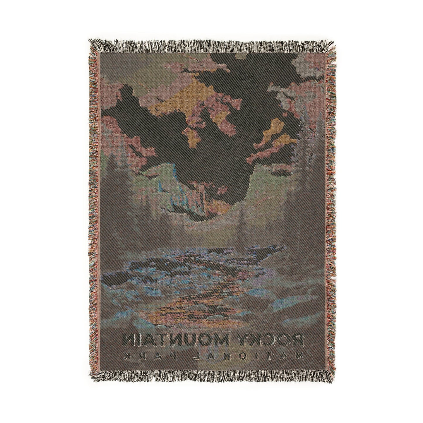 Rocky Mountain National Park Woven Blanket | S06