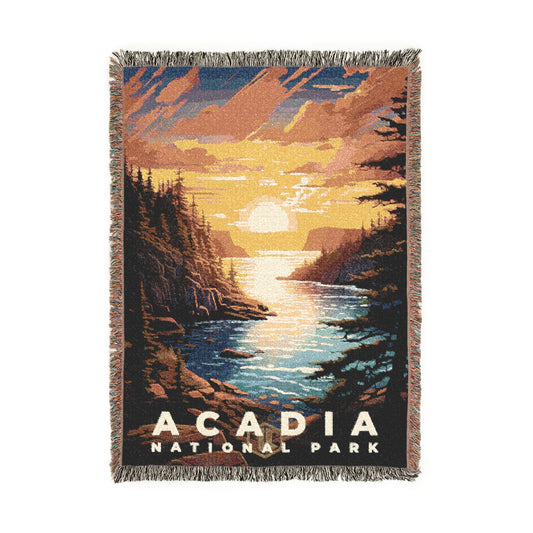 Acadia National Park Woven Blanket | S07