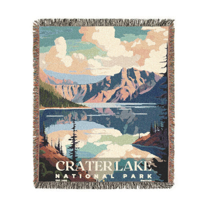 Crater Lake National Park Woven Blanket | S05