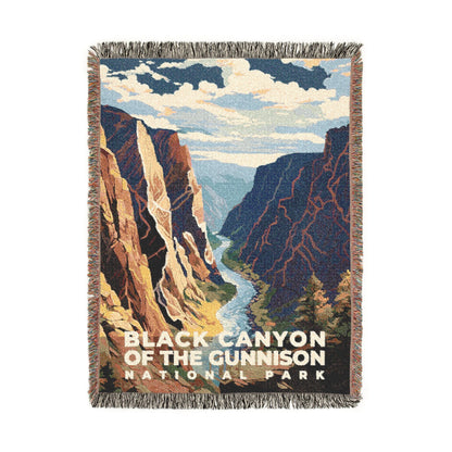 Black Canyon of the Gunnison National Park Woven Blanket | S06