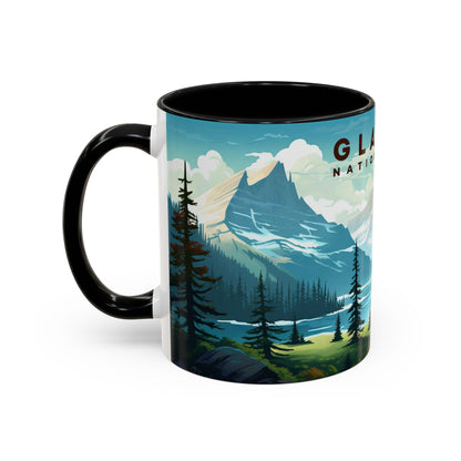 Glacier National Park Mug | Accent Coffee Mug (11, 15oz)