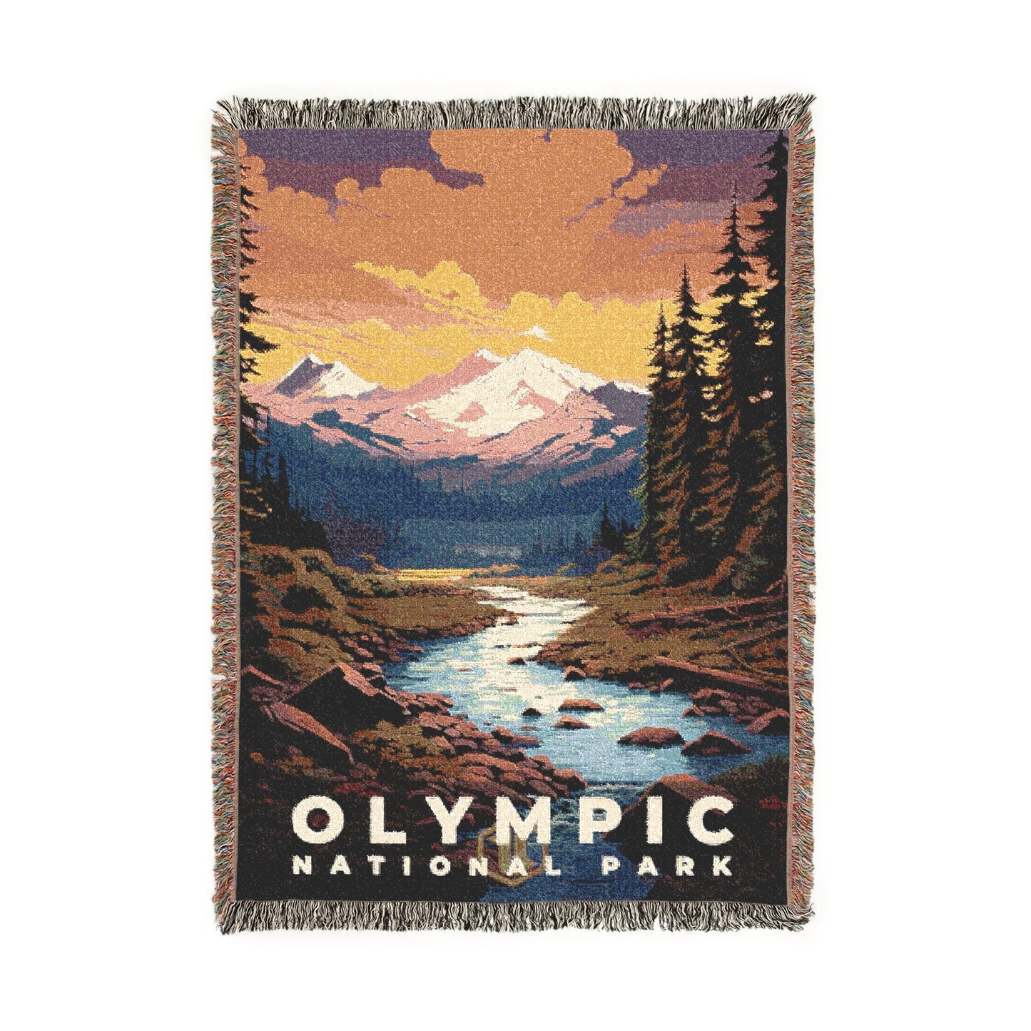Olympic National Park Woven Blanket | S07